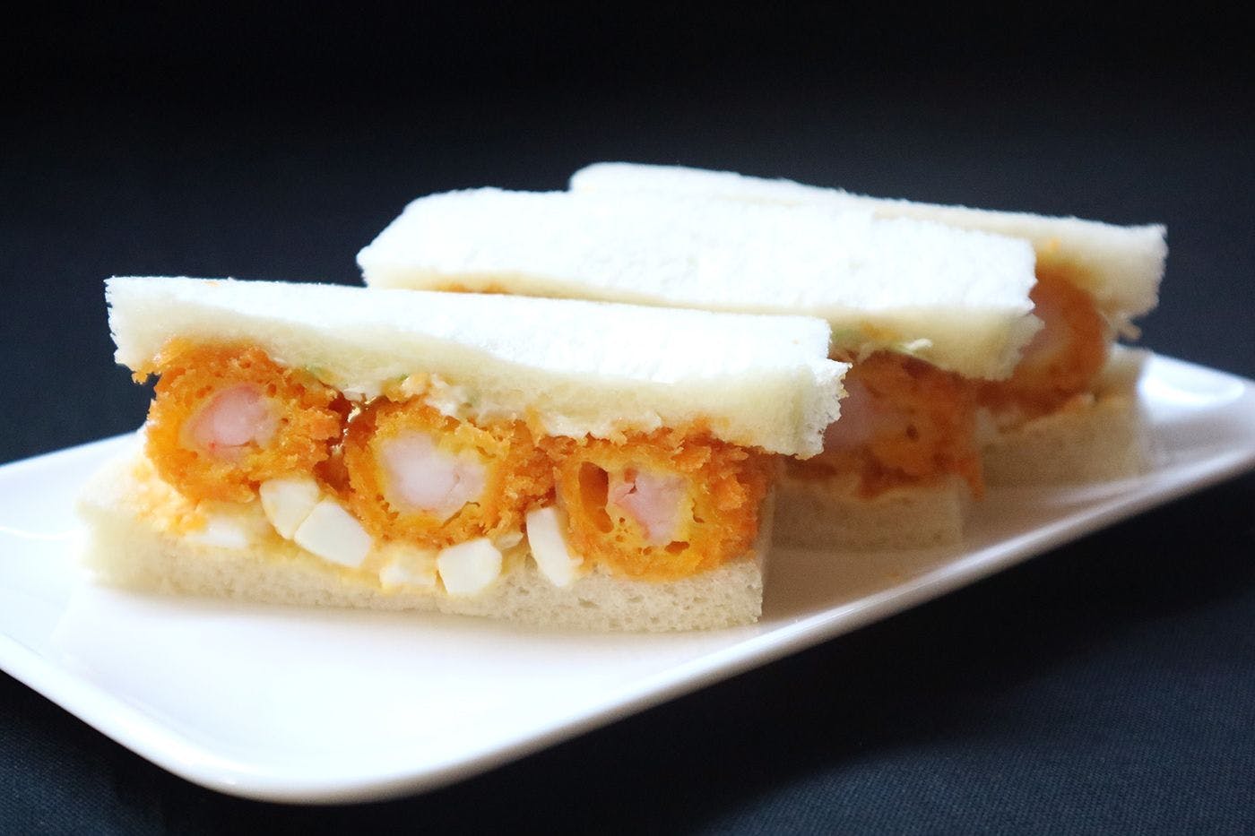 名古屋のエビフライサンド