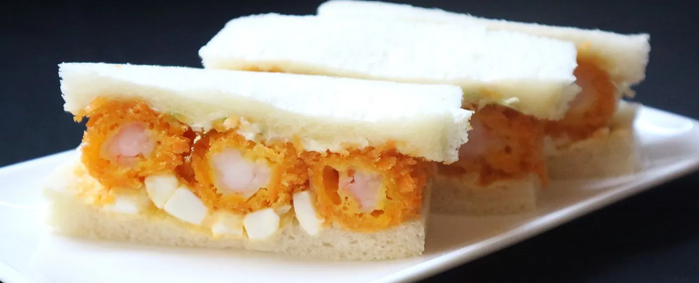 名古屋のエビフライサンド