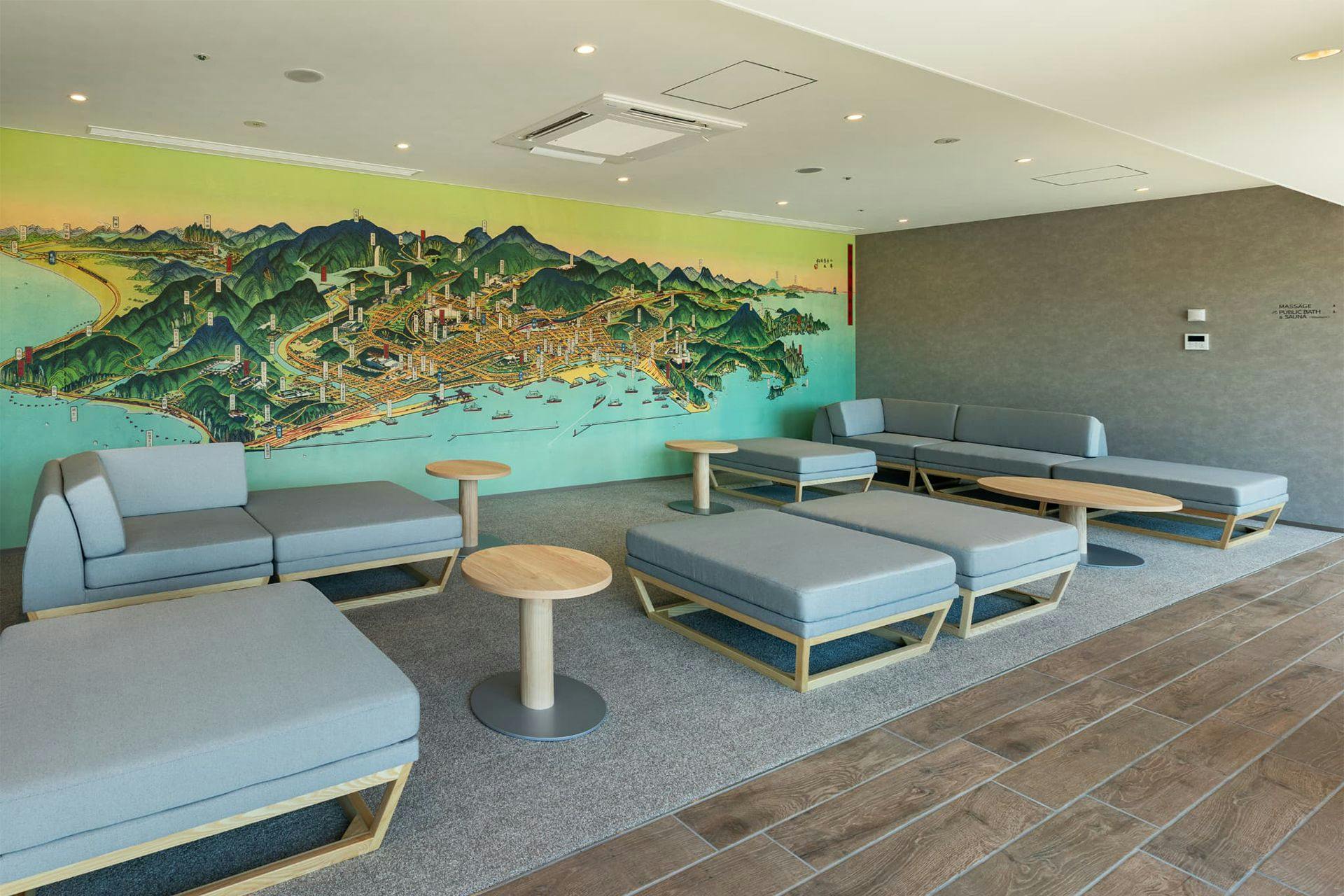 เลานจ์หลังแช่ออนเซ็น