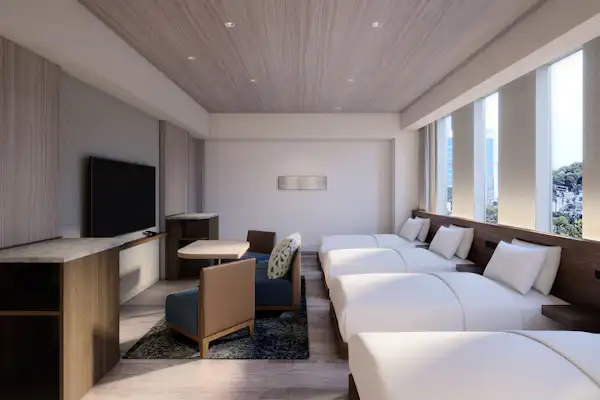 Sample guest room