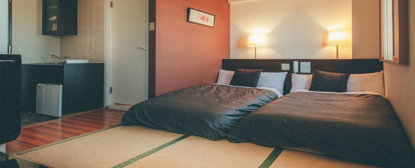 Kamar Deluxe Twin - Gaya Jepang (dengan dapur sistem)