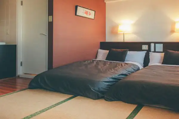 Kamar Deluxe Twin - Gaya Jepang (dengan dapur sistem)