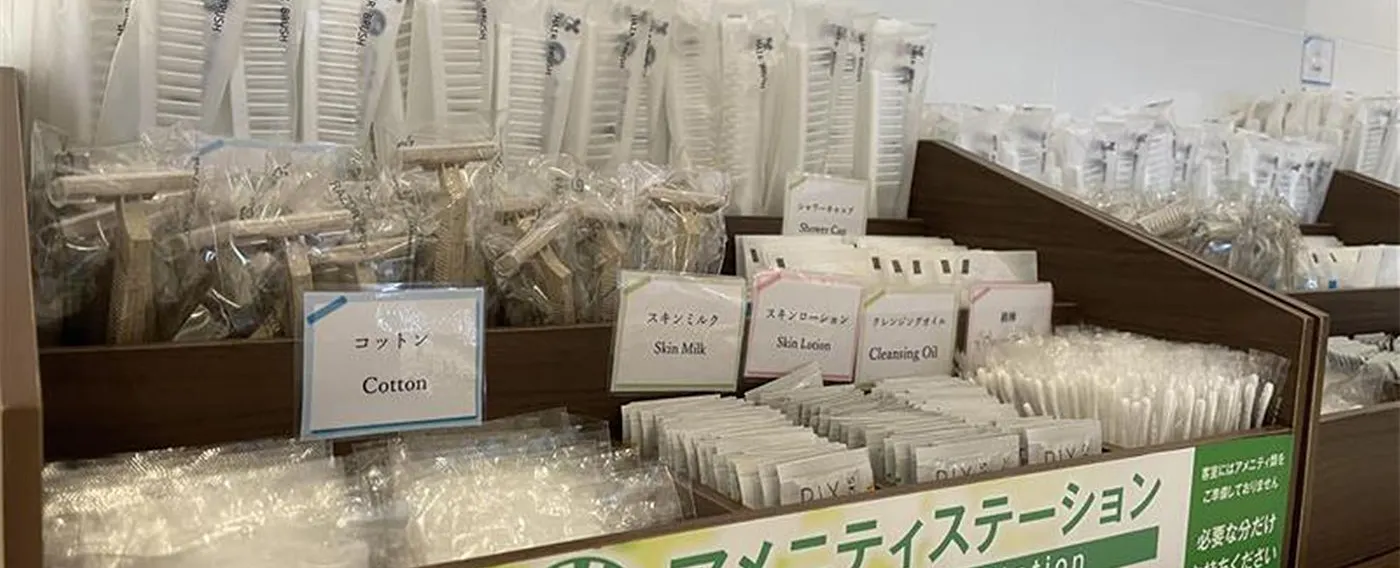 客室アメニティコーナー|8階・エレベーターホール横にご用意