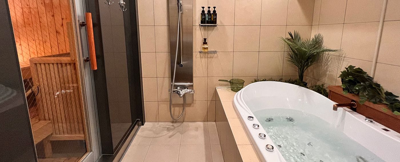 Sauna pribadi dengan self-loyly.