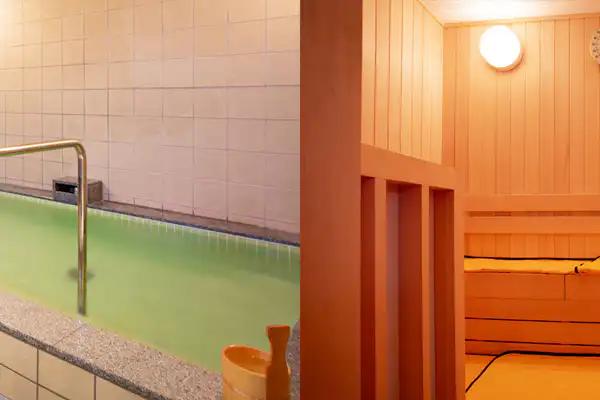 ห้องอาบน้ำรวมแยกชายหญิง / ซาวน่า