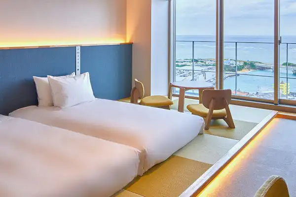 Ocean Deluxe dengan lantai tatami