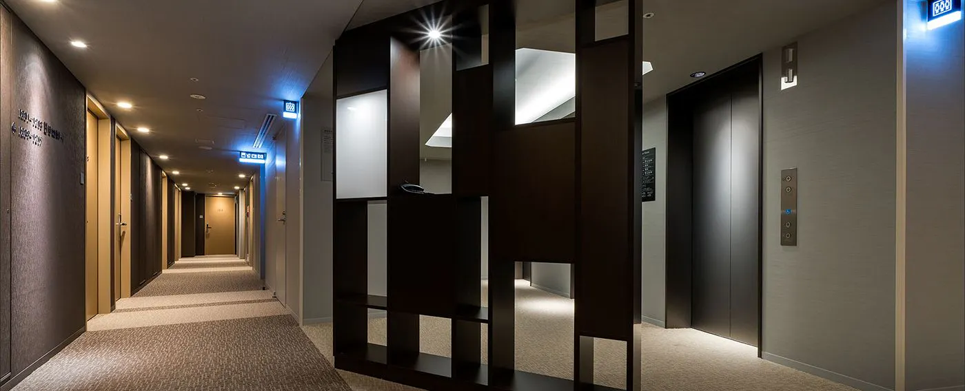 客室階エレベーターホール