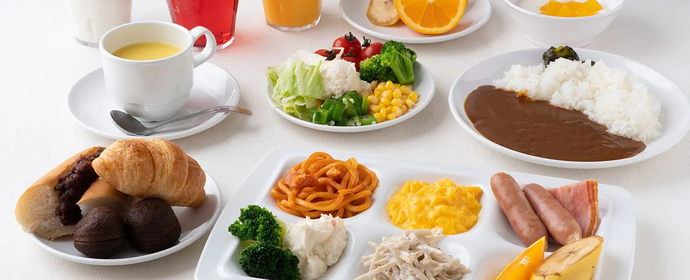 บุฟเฟ่ต์อาหารเช้า|ตัวอย่างการจัดเสิร์ฟ (แบบตะวันตก)