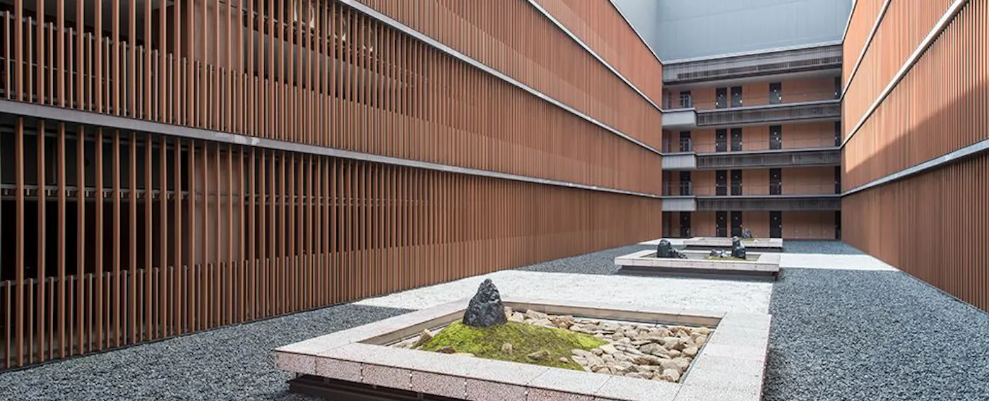 พื้นที่สไตล์ญี่ปุ่นโมเดิร์นบนท้องฟ้า