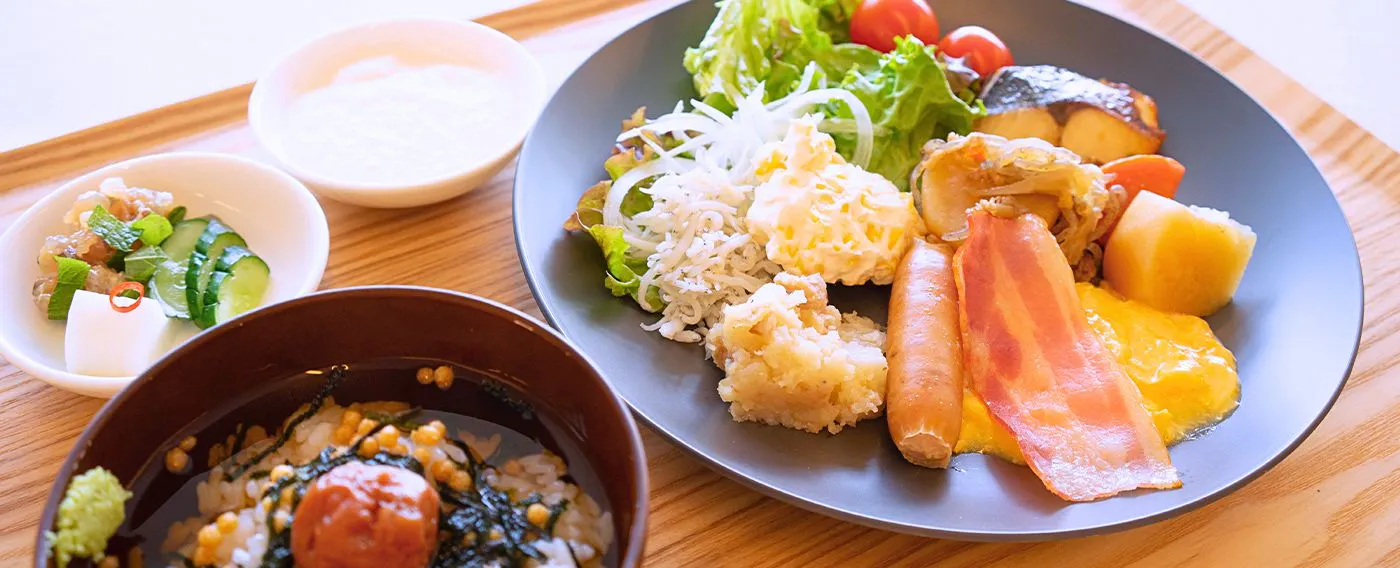 朝食ビュッフェ