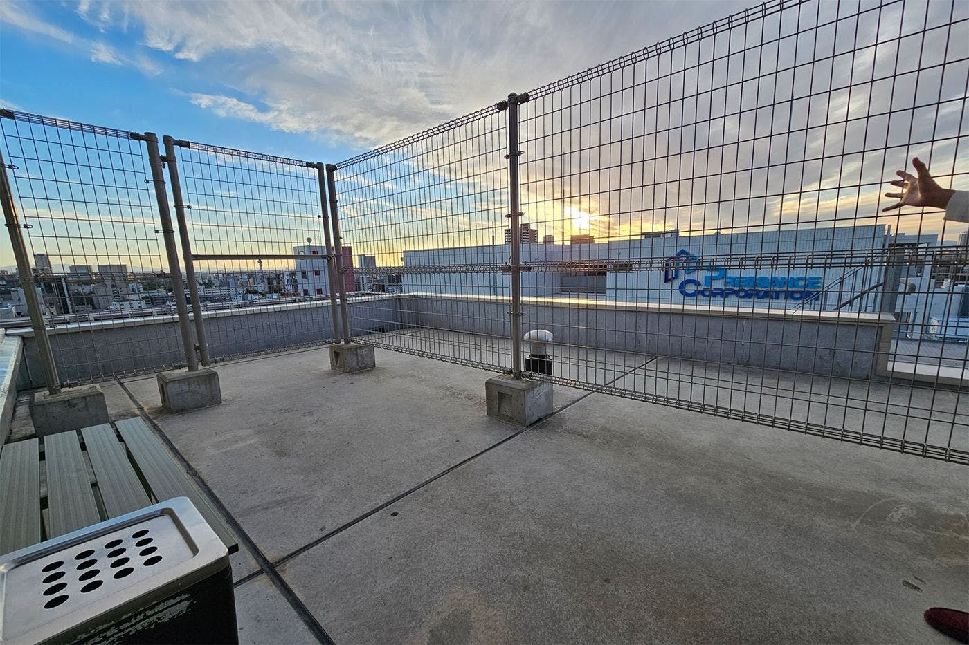 屋上から見た昼の景色