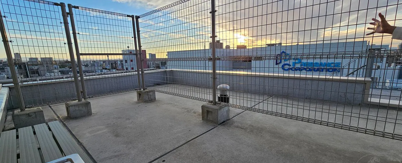 屋上から見た昼の景色