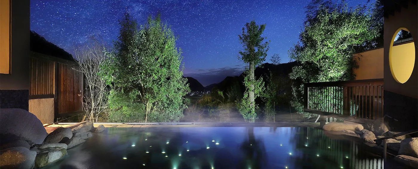 満天星露天風呂