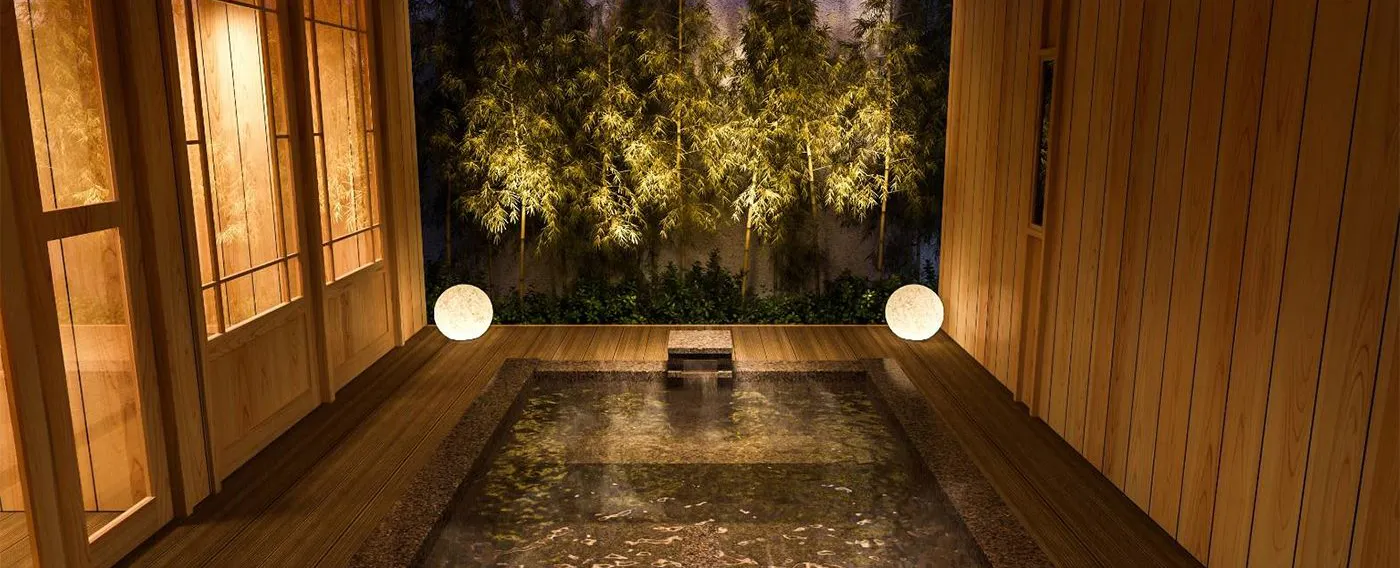 น้ำพุร้อนและอ่างอาบน้ำ