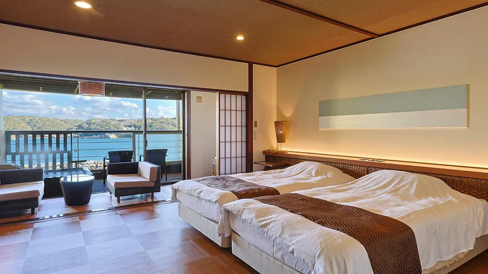Accommodation with Open-Air Baths in Every Room Overlooking the Sea - Haifu