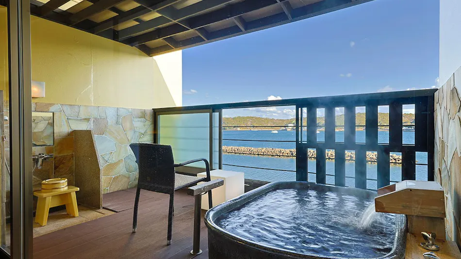 Accommodation with Open-Air Baths in Every Room Overlooking the Sea - Haifu