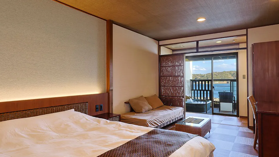 Accommodation with Open-Air Baths in Every Room Overlooking the Sea - Haifu