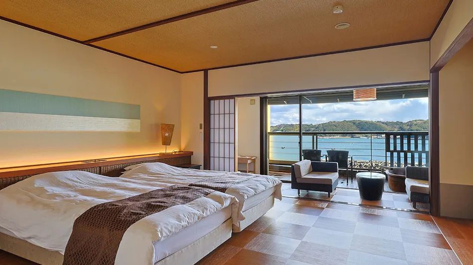 Accommodation with Open-Air Baths in Every Room Overlooking the Sea - Haifu