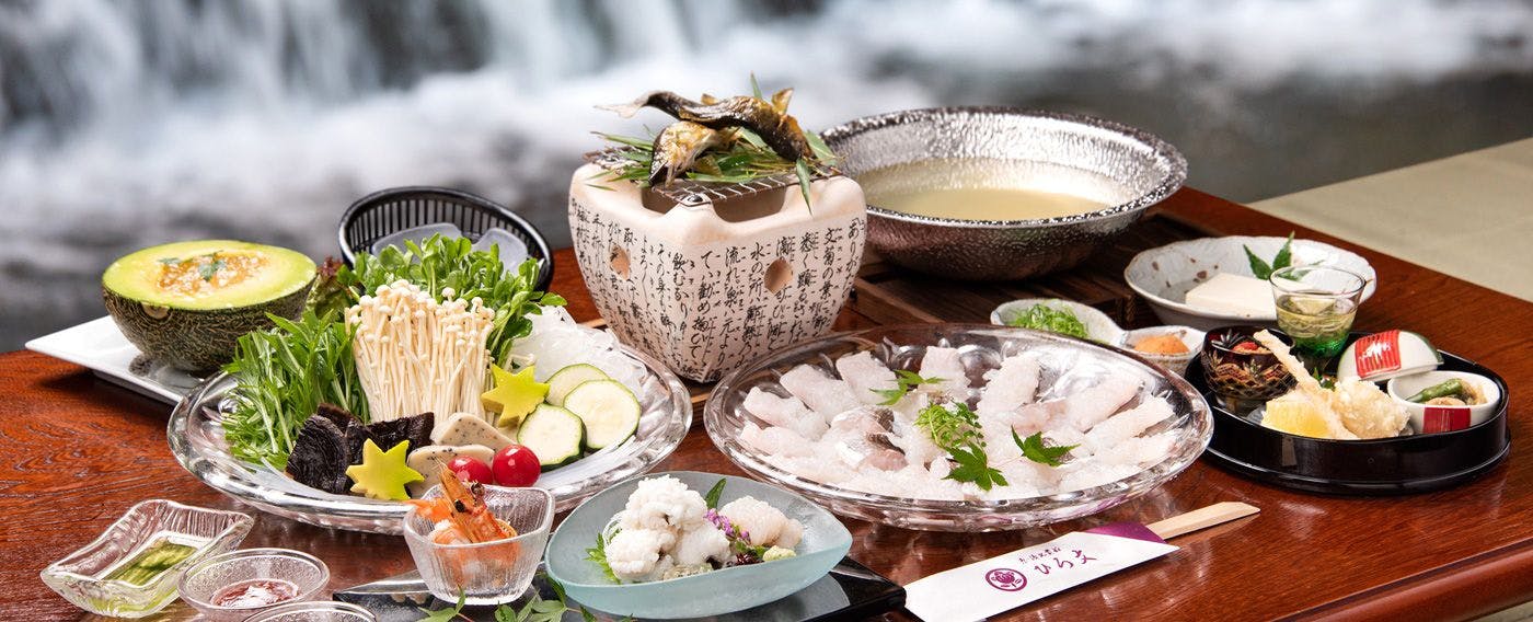川床料理「鱧コース」