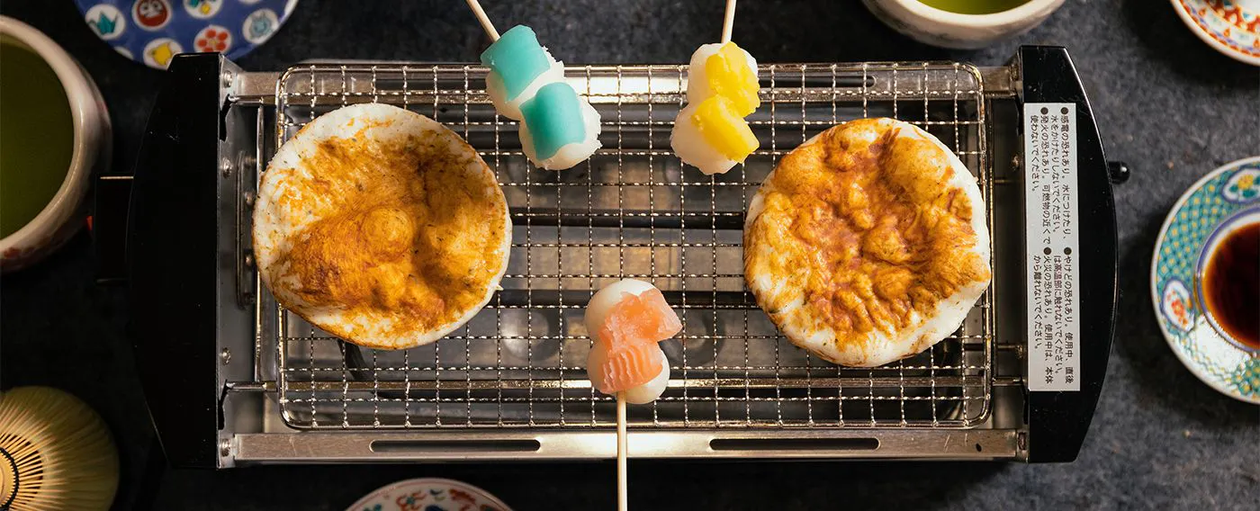 煎餅&団子焼き体験