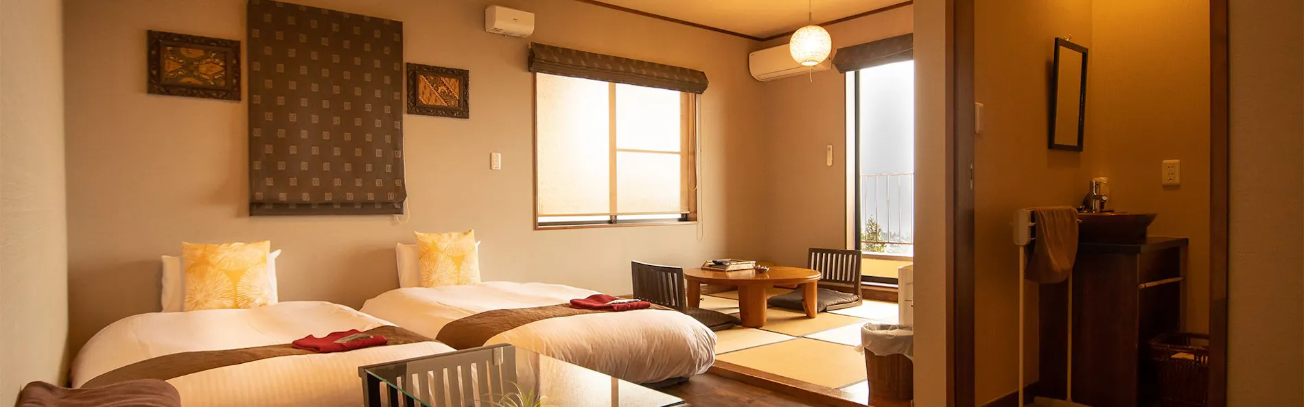 海一望の客室露天風呂付き 小さなアジアン宿 楽宿 はなはな