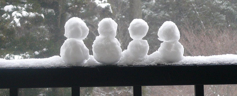 ตุ๊กตาหิมะน่ารักที่คุณสร้างขึ้น