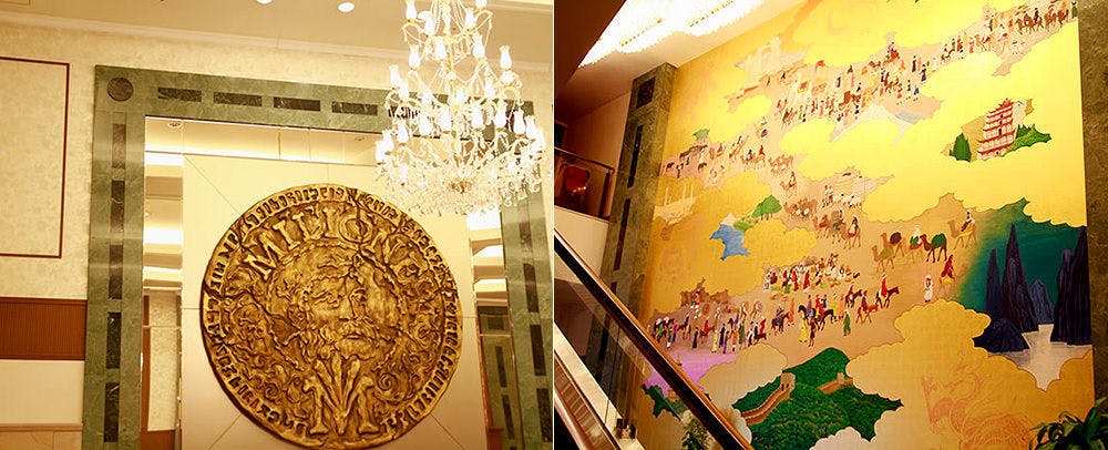 以絲綢之路為主題的館內