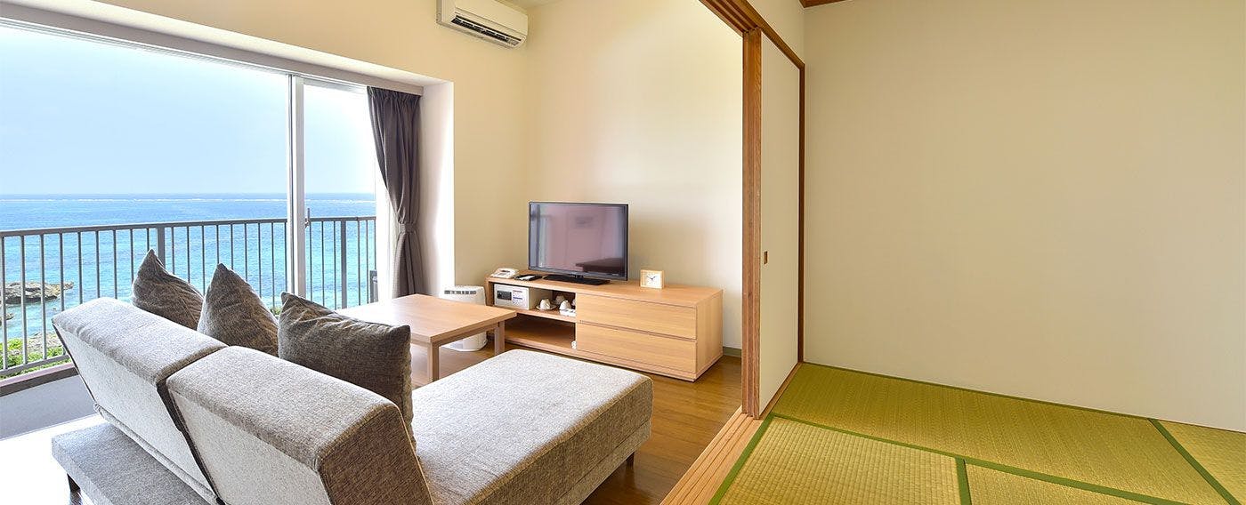 【タイプA2 和洋室】和室に布団を敷くタイプの自宅のようなくつろぎ空間。