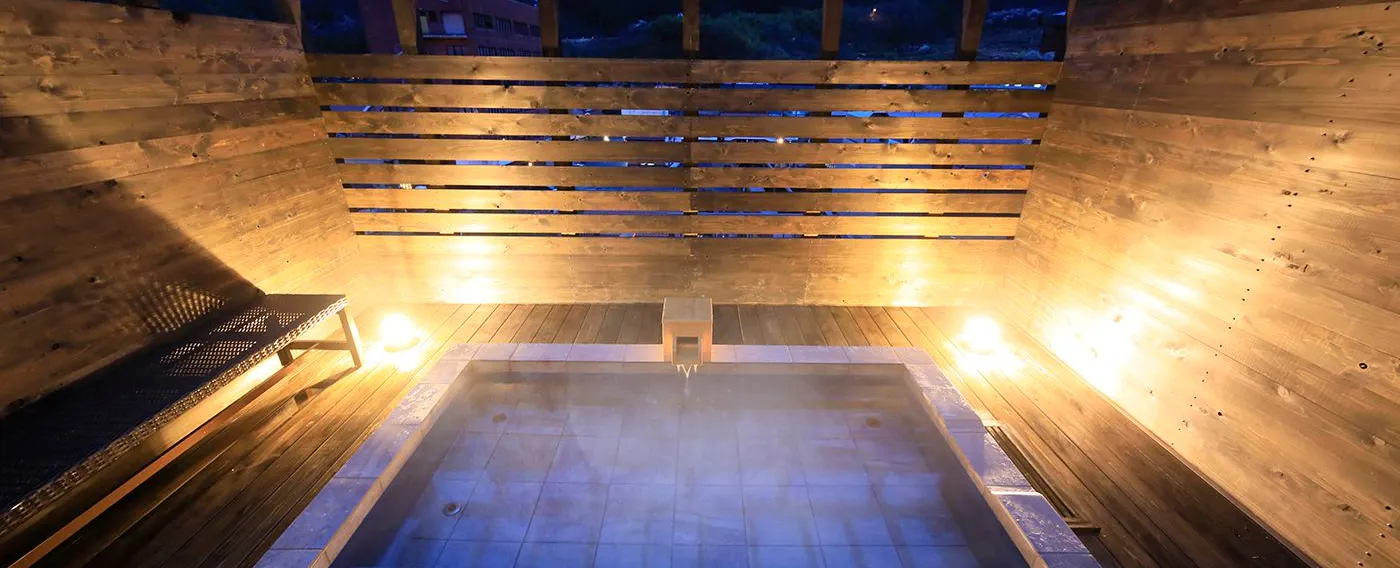 露天風呂 夜(一例)