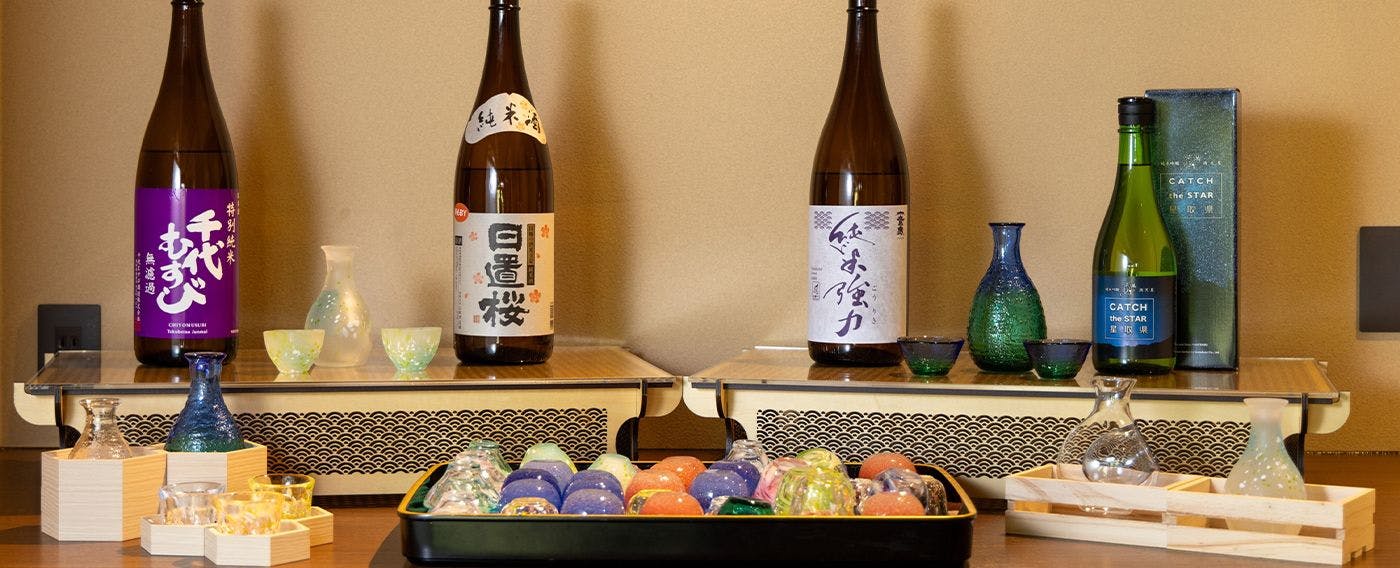 地酒の飲み比べイメージ