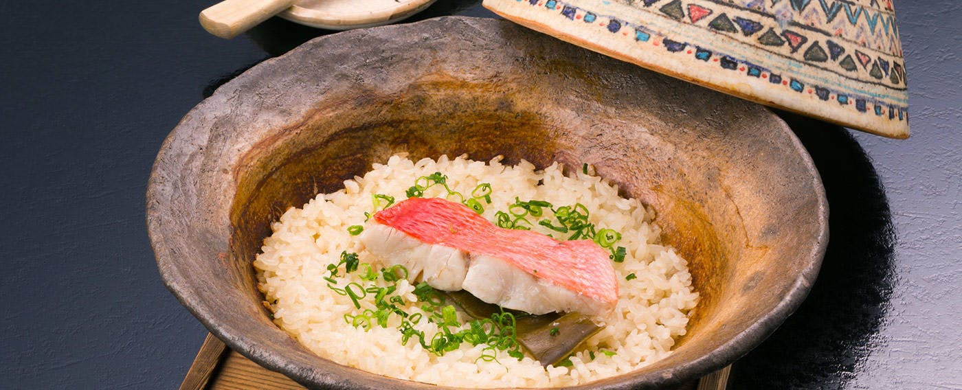 金目鯛土鍋ご飯