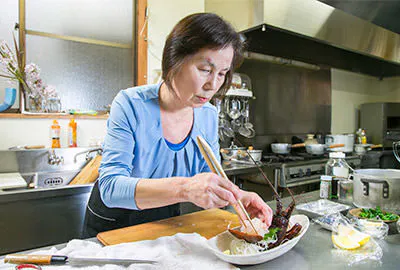 女将の手作り料理