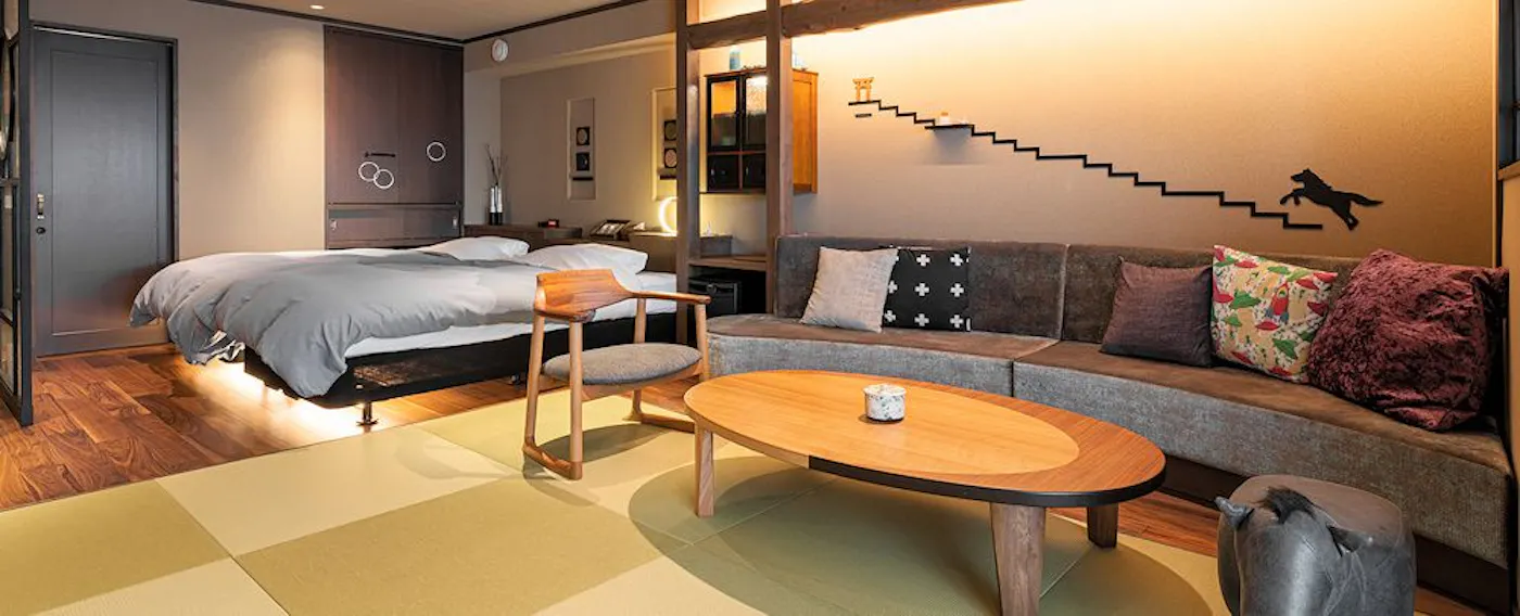 ห้องพักชั้นบนสุดพร้อมน้ำพุร้อน