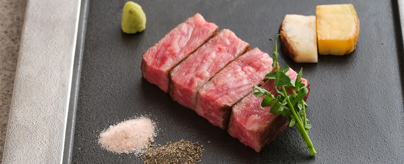 山形牛と自家農園有機野菜