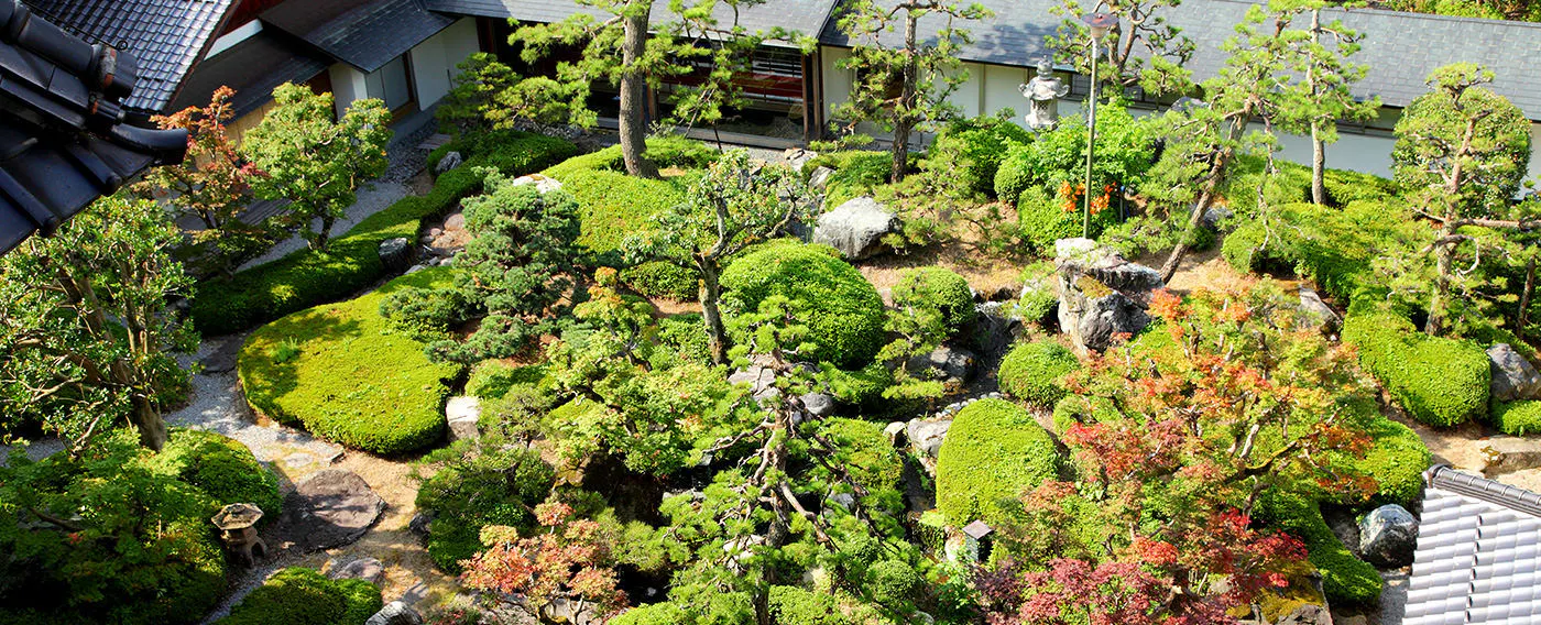 三朝温泉 三朝館：日本庭園