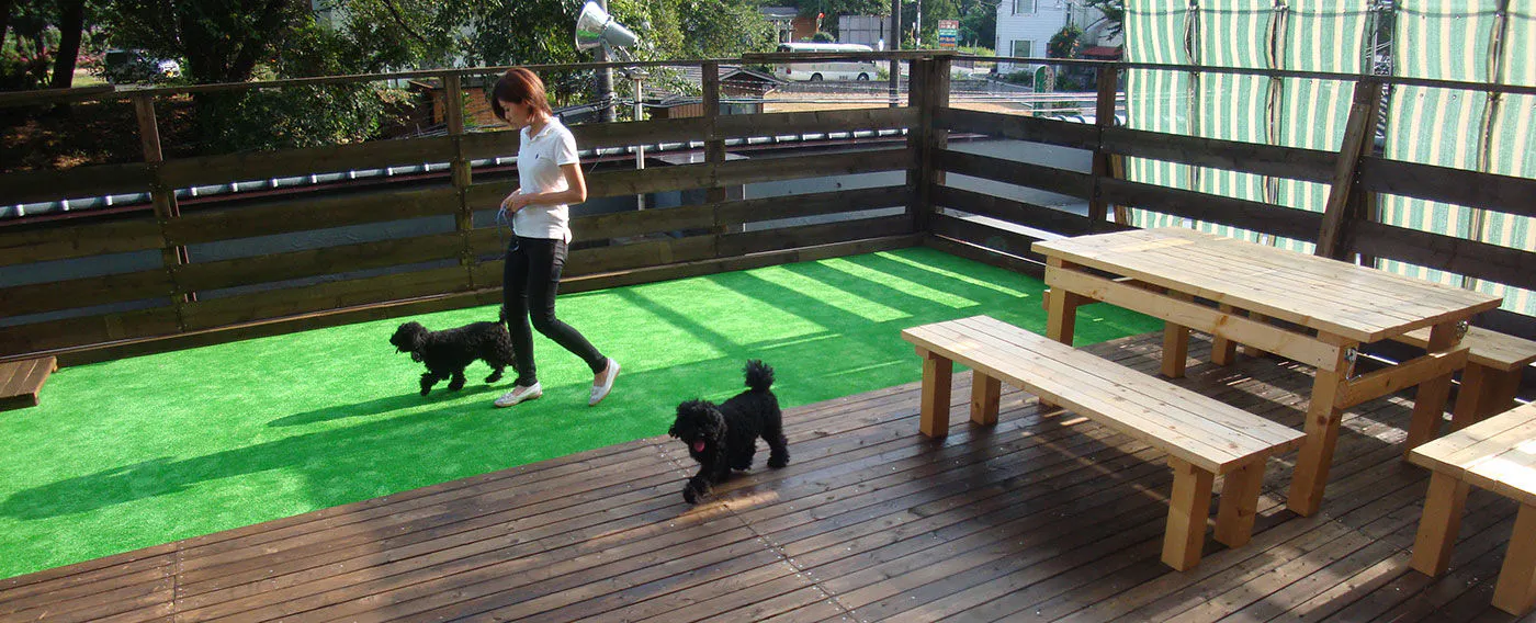 【ดาดฟ้าสุนัข】ระเบียงด้านภูเขาที่ชั้น 2 (6.5ม.×7.2ม.) อนุญาตให้ปล่อยสุนัขได้!