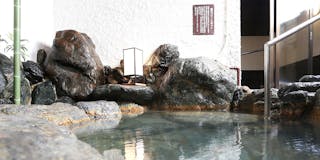 皆生温泉最古の露天岩風呂