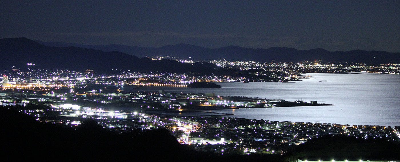 蒲郡市街の夜景