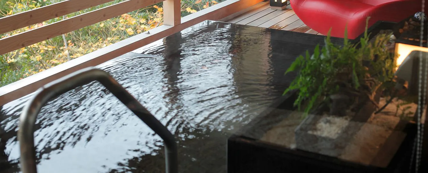 ※源泉100%【露天風呂付き客室・白樹(びゃくじゅ)】リビング付き特別室