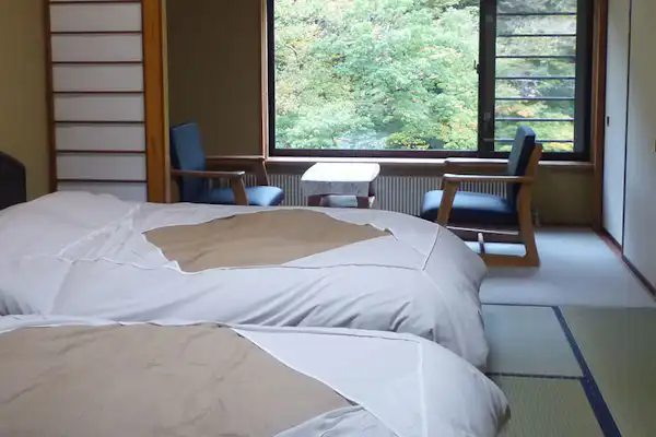 ห้องพักแบบญี่ปุ่นเตียงคู่