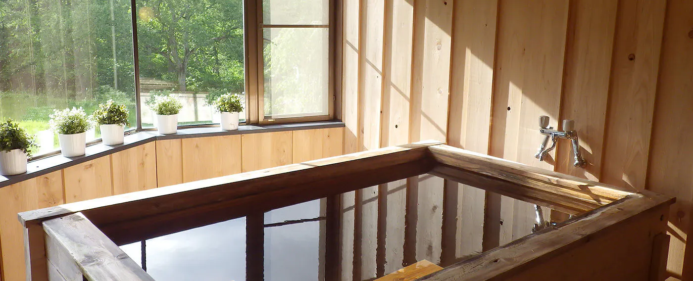 Mata air panas dan mandi