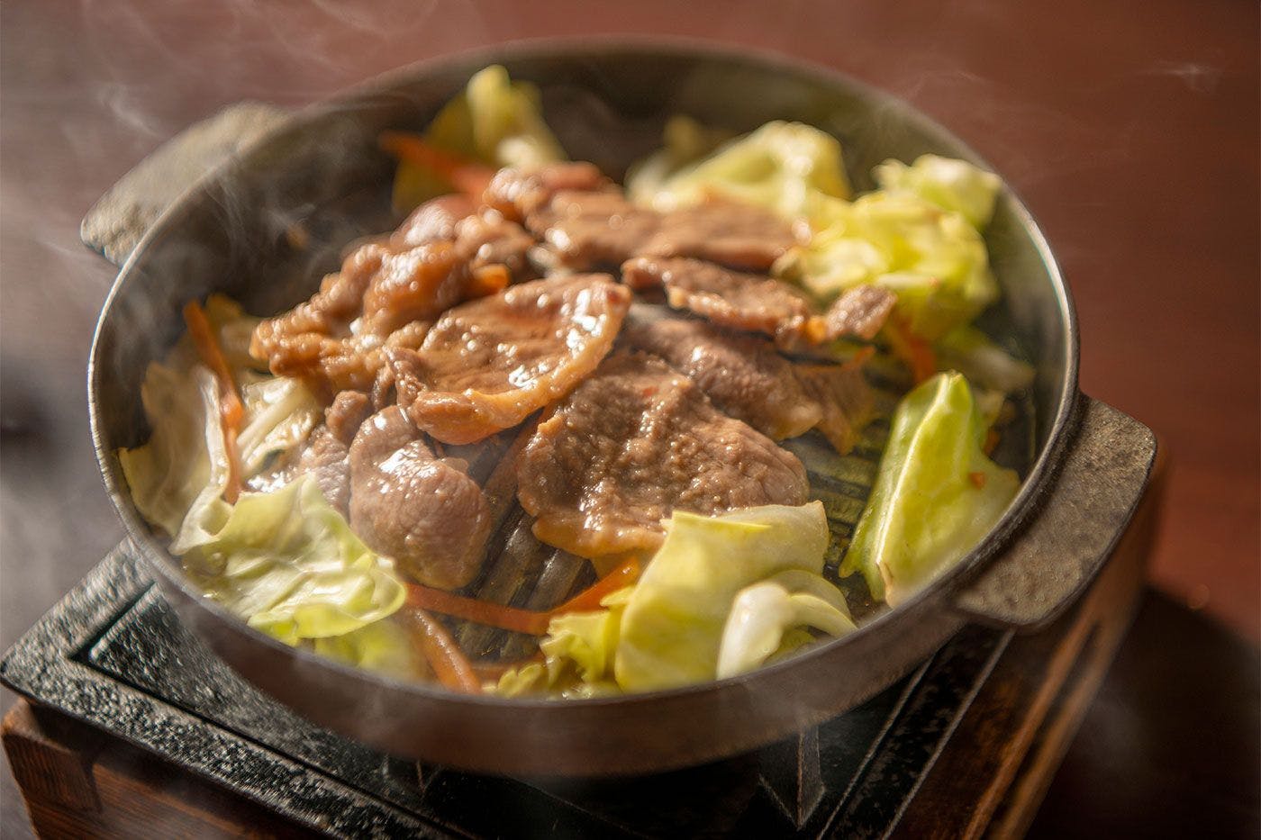 一人鍋風のジンギスカン