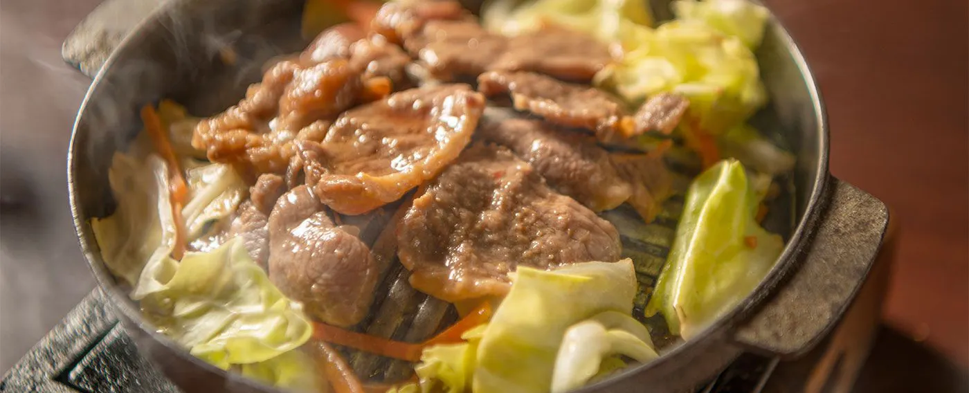 一人鍋風のジンギスカン