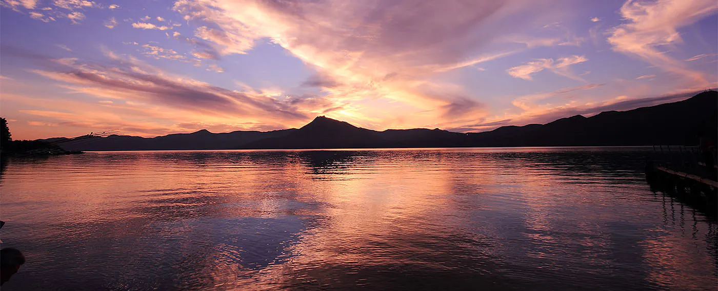 日本屈指の透明度を誇る支笏湖