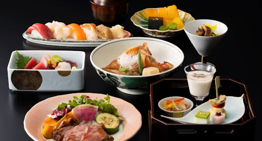 日本庭園を望む和ダイニングで愉しむディナー「葵膳」付プラン/2食付