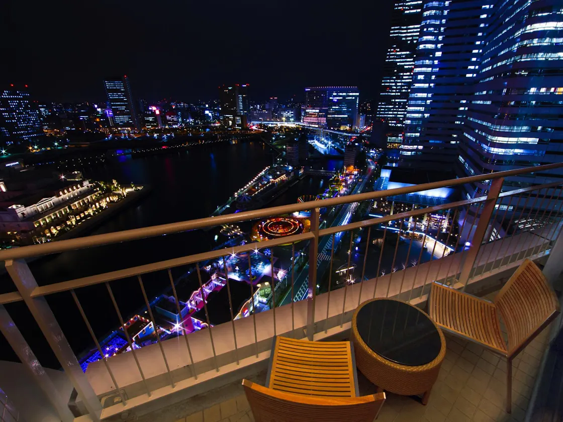 バルコニーからの夜景(パークビュー)