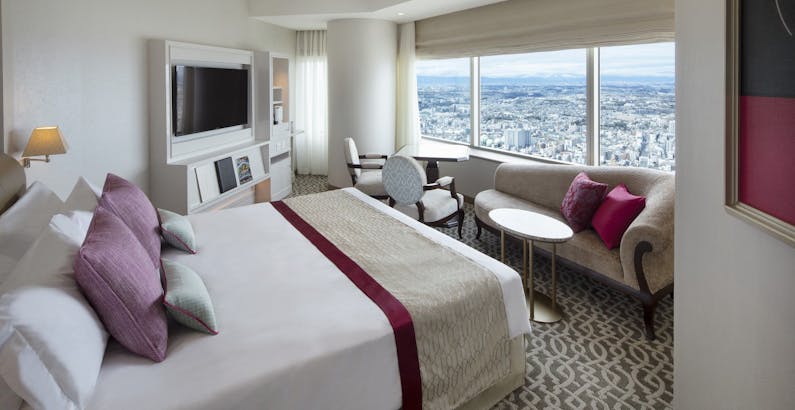 67階 ザ トップ プレミアムダブル シティビュー シリウス朝食付プラン 客室最上階67階 スカイリゾートフロア ザ トップ プラン 横浜ロイヤルパークホテル 一休 Com