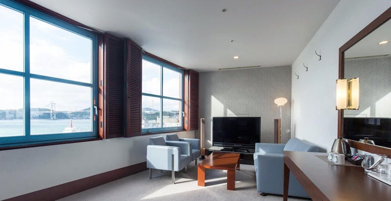 ジュニアスイートルーム 関門海峡側 厳選食材と九州の味覚を楽しむ朝食ステイ 朝食付 プラン プレミアホテル 門司港 一休 Com ジュニアスイートルーム 関門海峡側 厳選食材と九州の味覚を楽しむ朝食ステイ 朝食付 プラン プレミアホテル 門司港 一休 Com