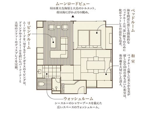 ムーンロードスイート「天城」間取り図