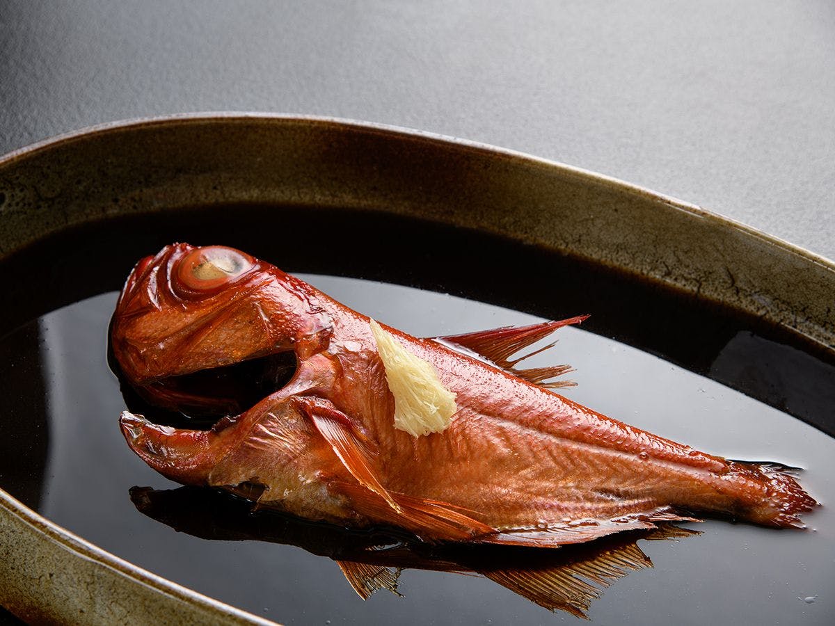 【ご夕食】金目鯛煮つけ